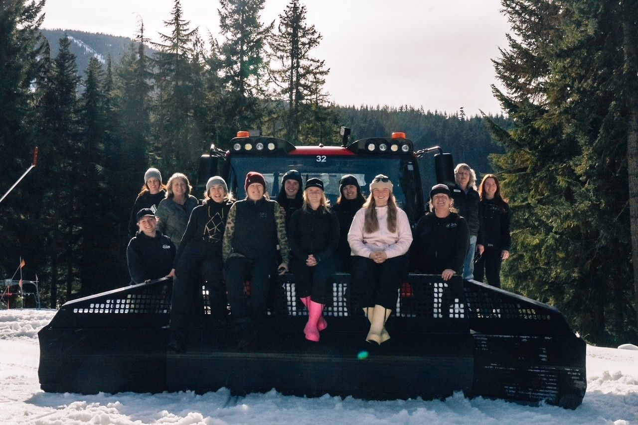 The women of Whistler Blackcomb who operate PistenBullys