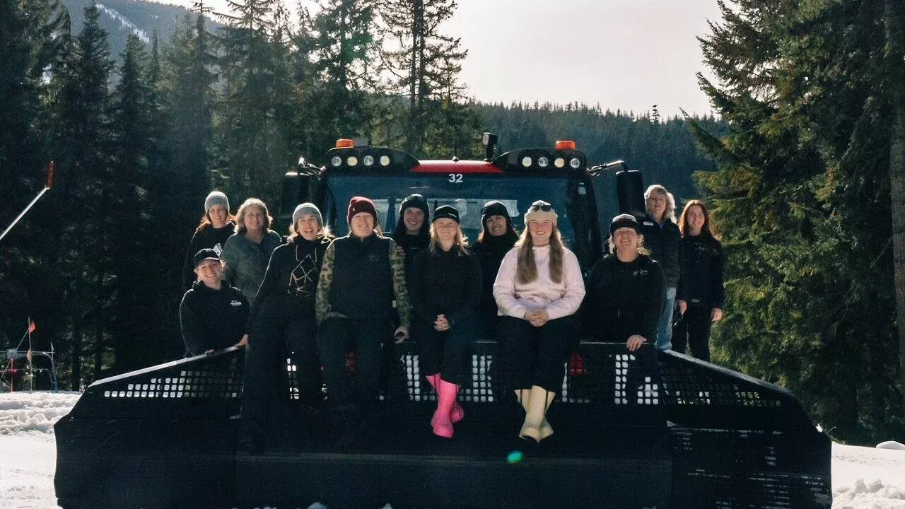 The women of Whistler Blackcomb who operate PistenBullys